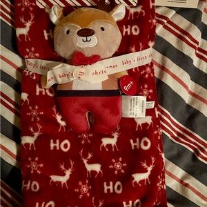 My First Christmas Blanket and plush toy